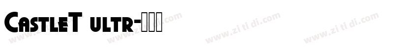 CastleT ultr字体转换